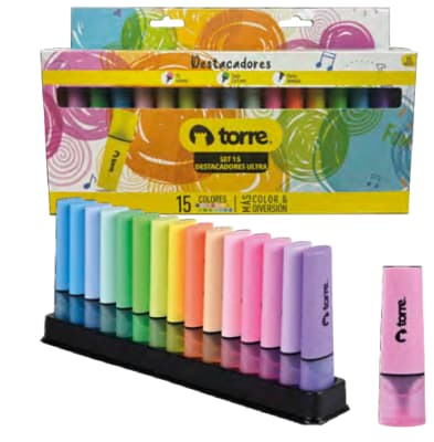 SET DESTACADORES 15 UNIDADES