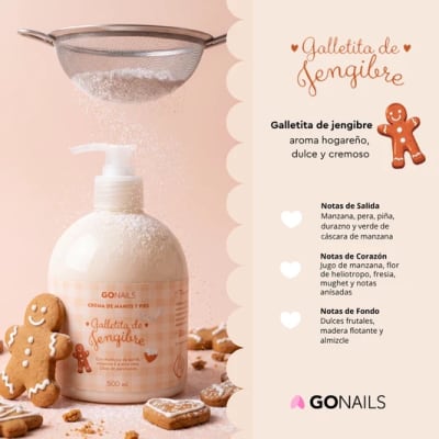 GO NAILS Loción Galletita de Jengibre 500ml