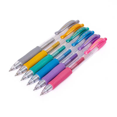 Set Lápiz Gel G-2 0.7 Metalicos 6u PILOT