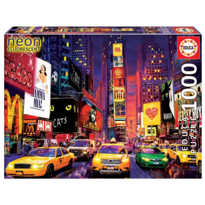 PUZZLE 1000 PCS 68x48cm NEON TIME SQUARE