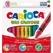 CRAYON CERA 12 COLORES CARIOCA