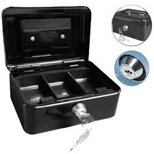 CAJA DE SEGURIDAD METAL C/CHAPA 10 NEGRA LAVORO