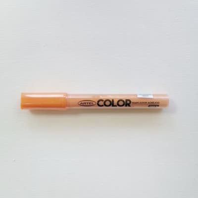 Marcador Acrilico Artel 1mm Naranjo
