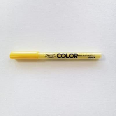 Marcador Acrilico Artel 1mm Fluor Amarillo