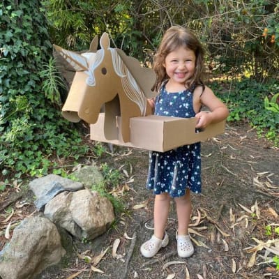 UNICORNIO MAGIA Y CARTON