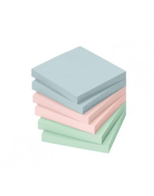 NOTAS ADHESIVAS 100hj PASTEL 75x75mm INFO