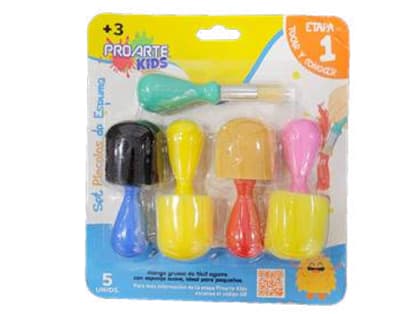 BL.PINCEL ESPONJA 5 UNI PROARTE KIDS