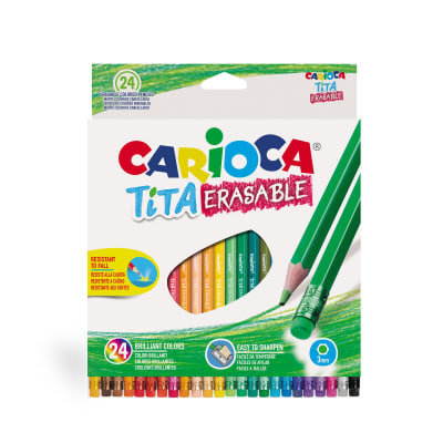 LAPICES 24 COL BORRABLE HEXGONAL TITA CARIOCA