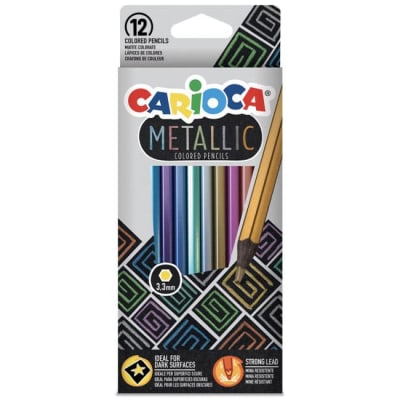 LAPICES METALLIC 12 COLORES CARIOCA