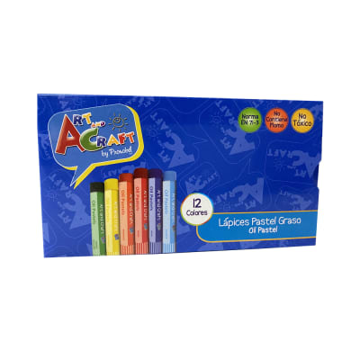 LAPIZ PASTEL GRASO 12 UNID ART & CRAFT