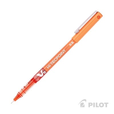 Lápiz Tinta HI-TECPOINT V5 Naranjo PILOT
