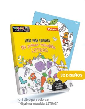 LIBRO COLOREAR LETRAS TORRE 32H