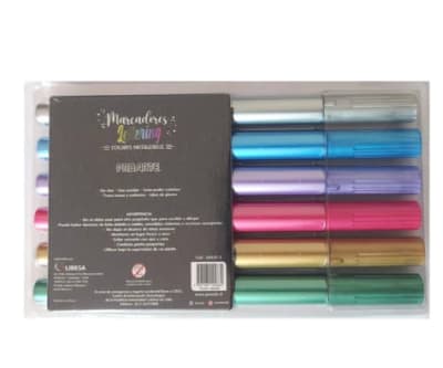 MARCADOR PROARTE METALIZADOS 6 COLORES