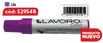 MARCADOR PERM. JUMBO PTA.BISEL LILA