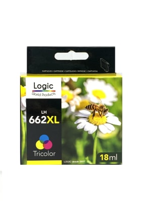 CARTRIDGE LOGIC LH-662XL COLOR HP 662 XL 18ml