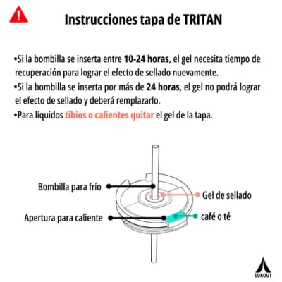 Vaso Travel tumbler 1200 ml Black Animal