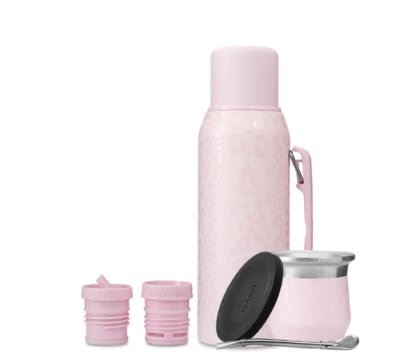 Kit PRO Termo Handle 1000 ml + Mate 170 ml Pink Animal