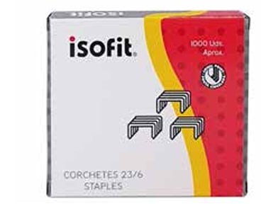 CORCHETES ISOFIT 23/ 6 CAJA DE 1000 UDS
