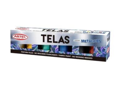 EST PINT TELAS METALICA 6 COL 15ML