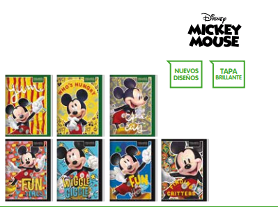 CUAD.PROARTE COLLEGE MICKEY 80 HJ 7MM