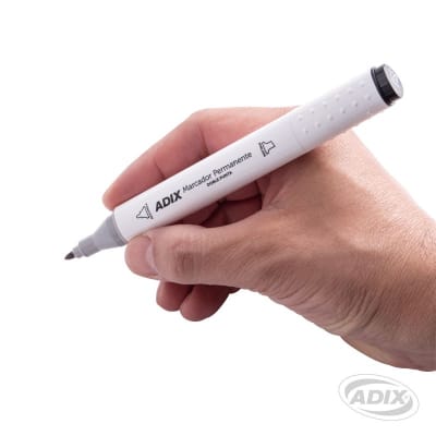Marcador Permanente Doble Punta Negro (012) ADIX