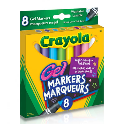 MARCADORES GEL LAVABLES 8 UNIDADES CRAYOLA