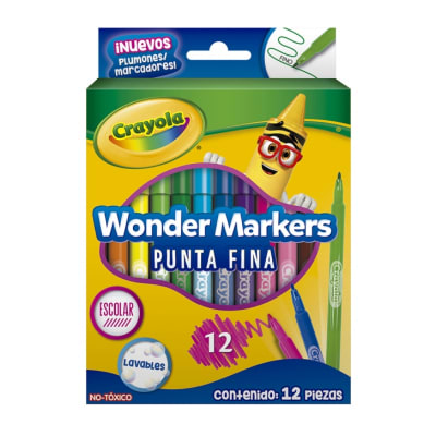 MARCADORES WONDER 12 UNIDADES CRAYOLA