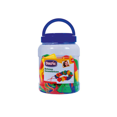 Botón Geométrico Plástico 100u (041) DACTIC