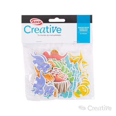 Dinosaurio Goma Eva Adhesiva 45u (124) CREATIVE