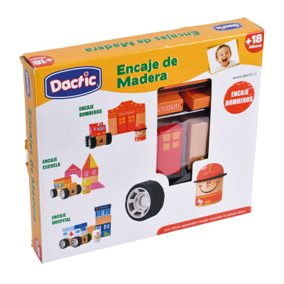 Encaje Estación Bombero Madera (036) DACTIC