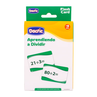 Lámina Aprendiendo a Dividir 12x8cm (090) DACTIC