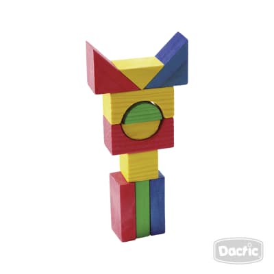 Bloque Lógico Color Madera 50u (018) DACTIC