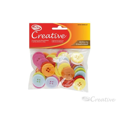 Botón Plástico Surtido 55u (007) CREATIVE