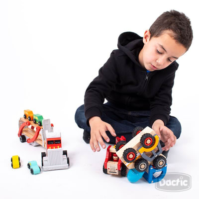 Camión Transportador Madera 5pzs (007) DACTIC