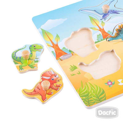 Encaje c/Mango Dinosaurio Madera (024) DACTIC