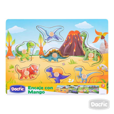 Encaje c/Mango Dinosaurio Madera (024) DACTIC