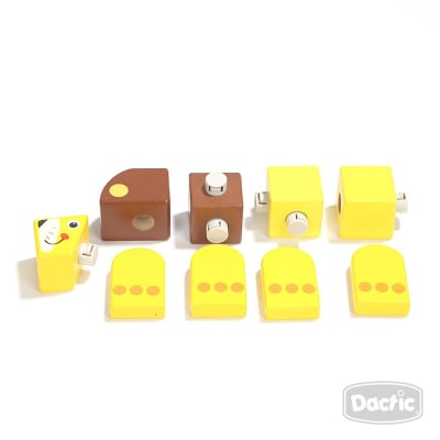 Encaje León Madera 9pzs (041) DACTIC