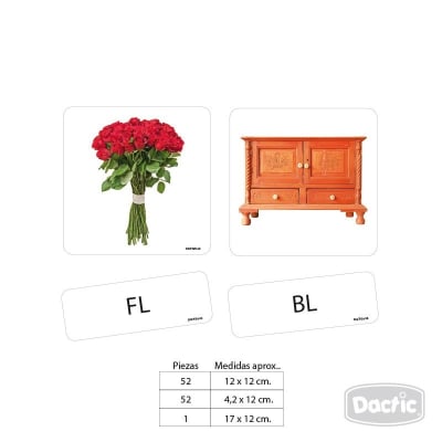 Lámina Grupo Consonántico L 2 Tamaños (030) DACTIC