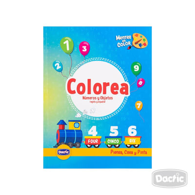 Libro para colorear Número y Objeto 50pág. (004) DACTIC