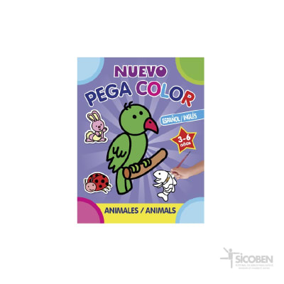 Libro Pega Color Español/Inglés (081) SICOBEN