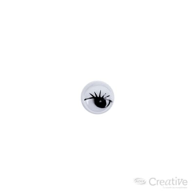 Ojo 10mm 75u Negro (008) CREATIVE