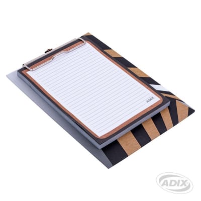 Portapapel Clip/Taco/Lápiz Kraft (006) ADIX