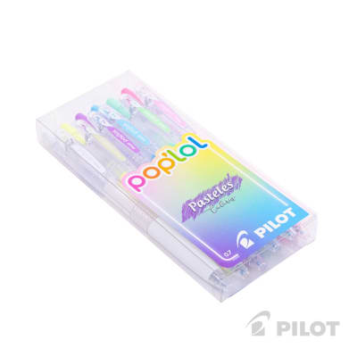 Set Lápiz Gel POPLOL 0.7 Pasteles 6u PILOT