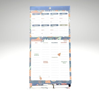 MENU LISTA COMPRA C/MAGNETO Y LAPIZ 30HJ 15X30CM