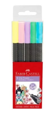 Marcador Grip Finepen pastel pet x5