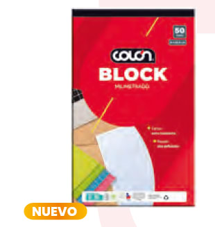 BLOCK MILIMETRADO 50H 21X30,5 COLON