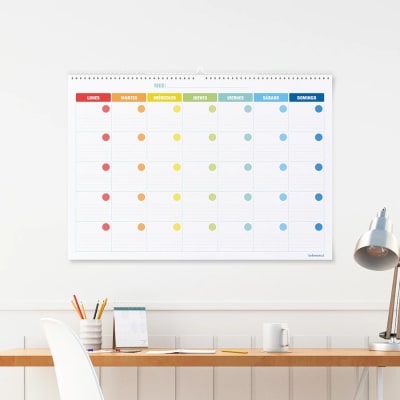 CALENDARIO COLORES NINOS MEDIANO 35X50 CM