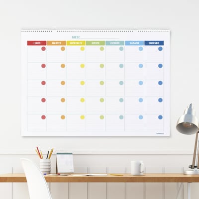CALENDARIO COLORES NINOS GRANDE 50X70CM 