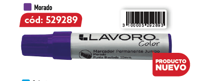 MARCADOR PERM. JUMBO PTA.BISEL MORADO