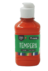 TÉMPERA 250 COLOR NARANJA